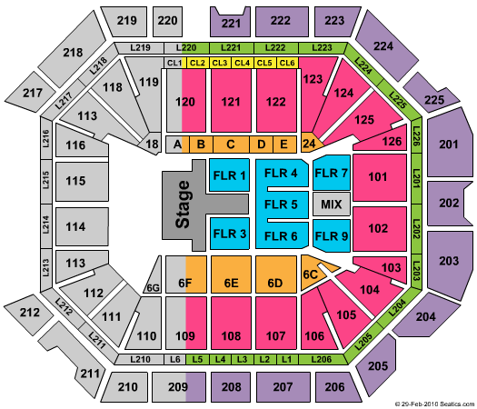 Petersen Events Center Daughtry Seating Chart